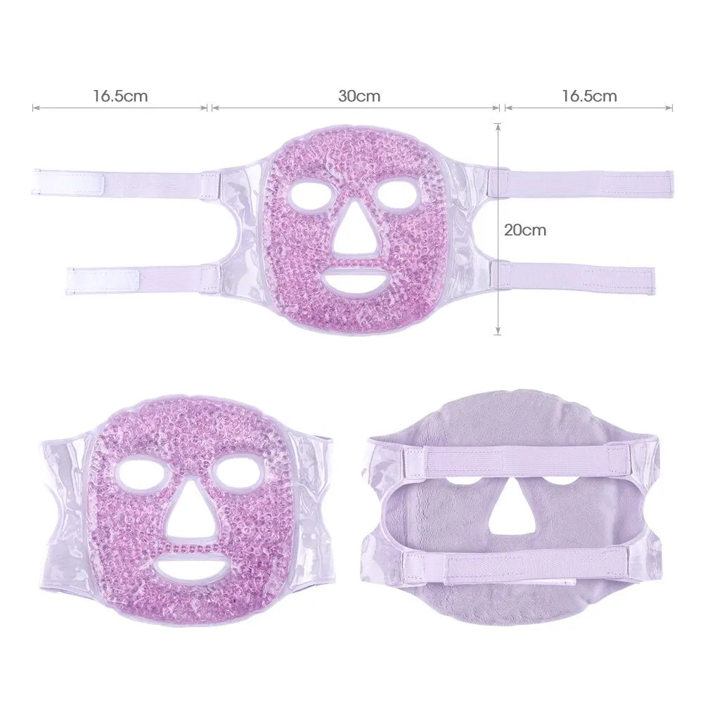 Cold Compress Hot Compress Beauty Mask Reuse Hollow Eye Mask Ice Compress Mask Facial Cooling Eliminate Edema Relieve Fatigue